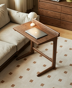 Table basse en bois moderne, design scandinave, multifonctionnelle, pour salon, utilisation en chambre à coucher - Product Image 2