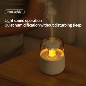 Diffuseur d'arômes ultrasonique le plus récent avec effet pluie et lumière de bougie, machine à parfum pour huiles essentielles - Product Image 6