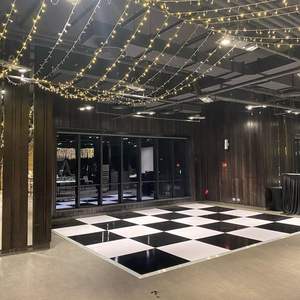 Pista de baile de madera portátil blanca de alto brillo para bodas y fiestas - Product Image 4