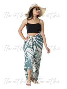 Hot Sale <strong>Custom</strong> Tie Dye Bali Beachwear 100% <strong>Rayon</strong> Cotton Linen Adult <strong>Sarong</strong> Pareo Summer Season Covering for Adults - Product Image 6