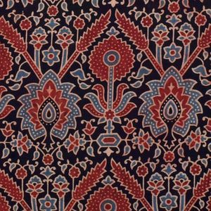 Tela Ajrakh 100% de la Mejor Calidad, Precios Accesibles, Tela Ajrakh Más Vendida, Hecha a Mano, Hermoso Estampado, Color Elegante - Product Image 1
