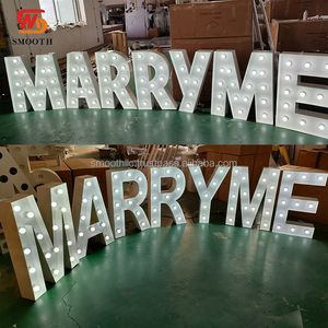 Décoration de fête de naissance ou de fête d'anniversaire pour bébé en gros, lettres BABY lumineuses à LED en mosaïque avec le mot LOVE - Product Image 3