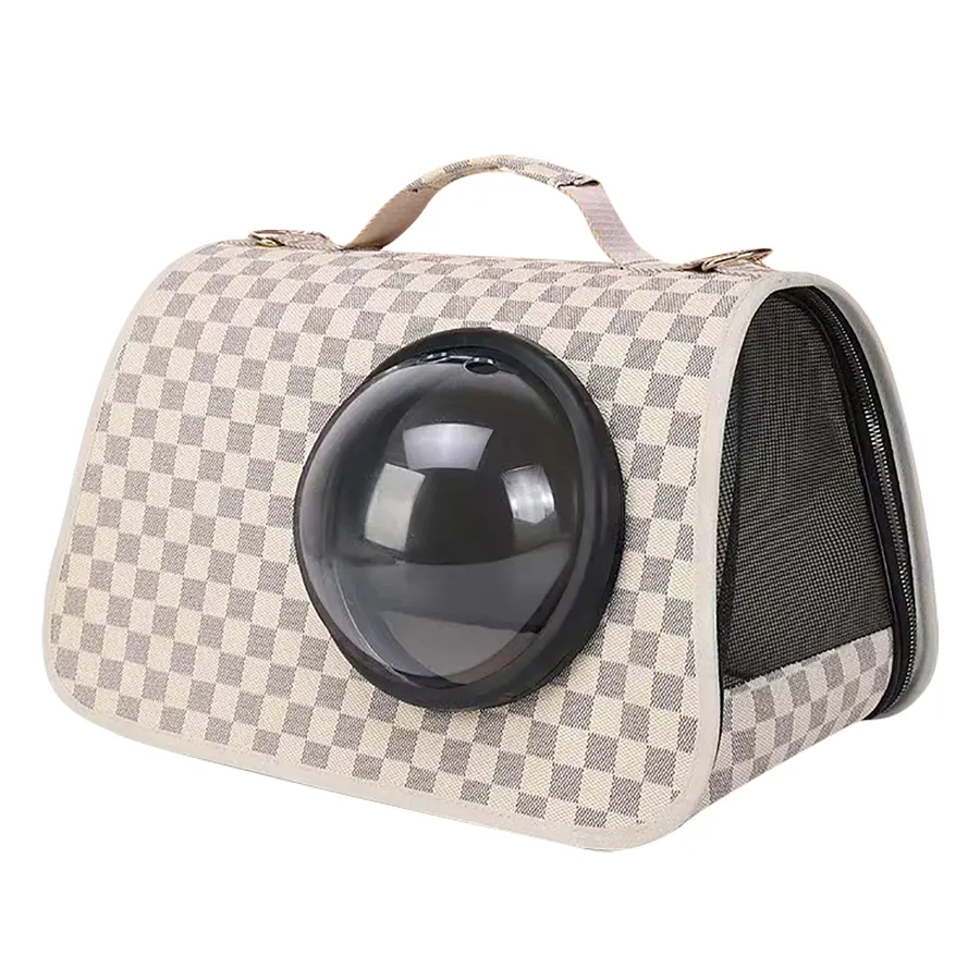 Venda quente Atacado Logotipo Personalizado Viagem Pet Carrier Bag Luxo Cat Dog Carrier Bag