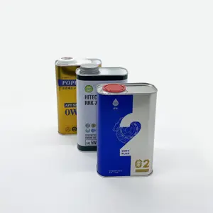 New product OEM custom lubricating oil packaging 1L metal tin can with lid