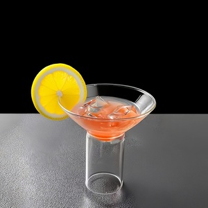 Ballon de <span class=keywords><strong>Gin</strong></span> transparent tasse en verre créative tasse de crème glacée forme de gourde tasse de barre à paroi unique en forme de gourde tasses en verre à Dessert - Product Image 4