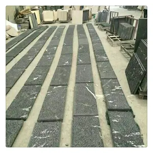 Via Lattea Lactea Granite Black Cloudy Granite Polished Slabs With Dropface Edge