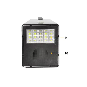 Kit de Luces LED Solares de 12V, Sistema Portátil de Luces de Corriente Continua Pequeñas para Acampar y Uso Doméstico, Sistema de Energía Solar para África - Product Image 4