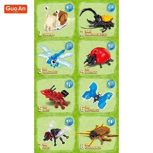 Guoan Đồ Chơi 8 Trong 1 Ý Tưởng Sáng Tạo Mini Động Vật Nhựa ABS Xây Dựng Khối Gạch <span class=keywords><strong>Bug</strong></span> Côn Trùng Đồ Chơi <span class=keywords><strong>Kit</strong></span> Cho Trẻ Em - Product Image 3