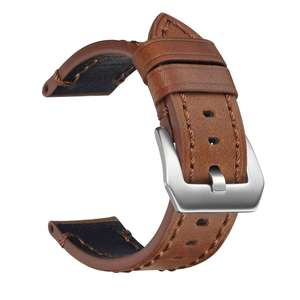 Bracelet de <span class=keywords><strong>montre</strong></span> vintage confortable en cuir véritable italien de style nouveau pour hommes PaneRail 20 22 24 26 mm - Product Image 4