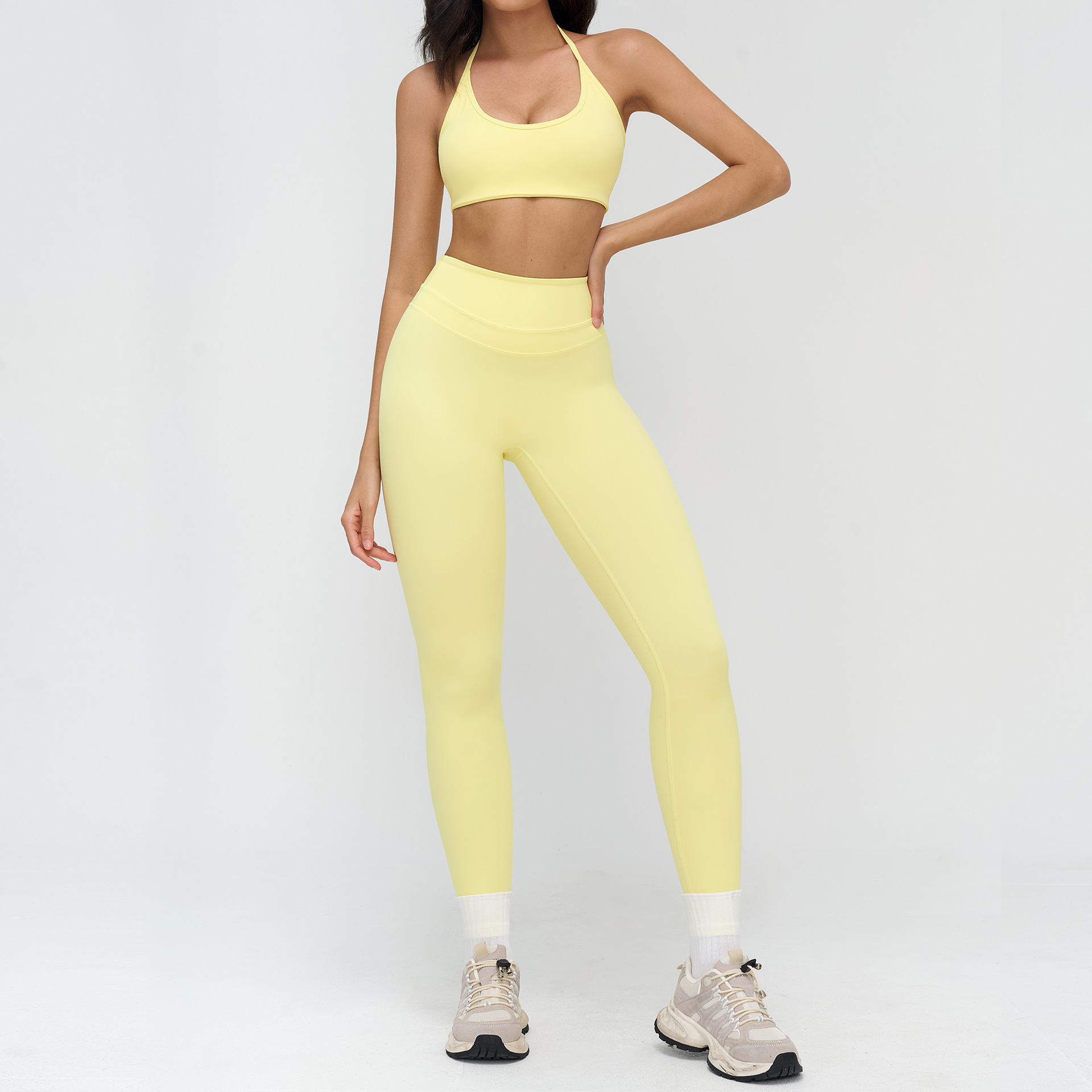 Yellow Bra+Leggings Set