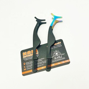 Pince à cils en acier inoxydable avec étiquette personnalisée applicateur de cils à pointe arrondie pour extensions fournitures d'extension de cils outils - Product Image 4