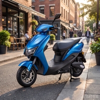 Moped électrique 72V 30AH, scooter à pédales pour adultes à 2 roues, batterie au plomb-acide ou au lithium 1000W, mini moto chopper de haute qualité