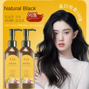 Crema de tinte para el cabello Lemei Floral de dosis única para cubrir el cabello <span class=keywords><strong>blanco</strong></span> y negro a base de plantas sin blanqueamiento - Product Image 6