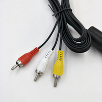 Audio Vidéo 3 RCA TV Cable PS2 PS3 AV Cable AV to RCA Cable for PlayStation 2 3 /PS2/PSX/PS3 Slim