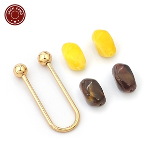 Conector de bikini, herrajes para trajes de baño, hebilla de forma irregular, decoración metálica personalizada para vestidos de mujer, cuentas, hebilla de anillo en U y V - Product Image 4