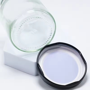 Offre Spéciale – Bocaux en Verre Ronds Transparents à Large Ouverture pour Confiture, Miel, Cornichons et Sauces, avec Couvercle Métallique – 250 ml, 500 ml, 8 oz, 16 oz - Product Image 5