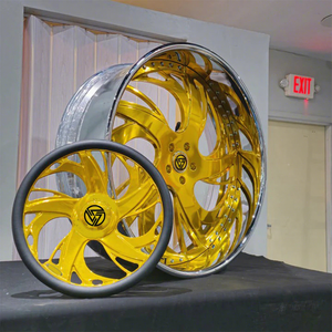 XINLAI 2/3-delige concave chromen 18 20 22 24 26 inch velgen gesmede lichtmetalen velgen custom velgen forgiato velgen populaire gesmede velgen - Product Image 1