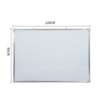Tableau blanc magnétique de présentation en gros, petit tableau blanc effaçable à sec avec cadre en aluminium
