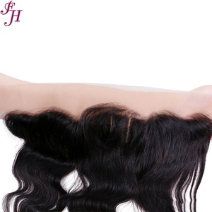 Extensiones de Cabello Humano con Cierre de Encaje Transparente FH 13X4 Brasileño 100% Cabello Humano Sin Procesar Frontal - Product Image 2
