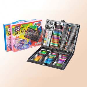 Luoshan 150 Pcs Schilderij Tekening Set Krijt Kleurpotloden Aquarellen Pennen Voor Kinderen Kinderen Art Set Uitstekende Aquarel Pen - Product Image 4