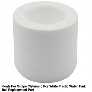 ลูกลอยสำหรับถังเก็บน้ำ 5 ชิ้น อะไหล่ลูกบอลถังน้ำพลาสติกสีขาว - Product Image 3