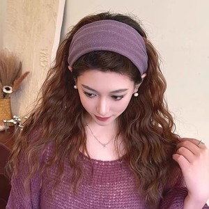 Diadema retro de otoño-invierno de ala ancha hecha <span class=keywords><strong>a</strong></span> mano negra para mujer, nueva colección 2025, para lavado facial, pinza para el pelo, diadema de moda de alta gama estilo occidental - Product Image 4