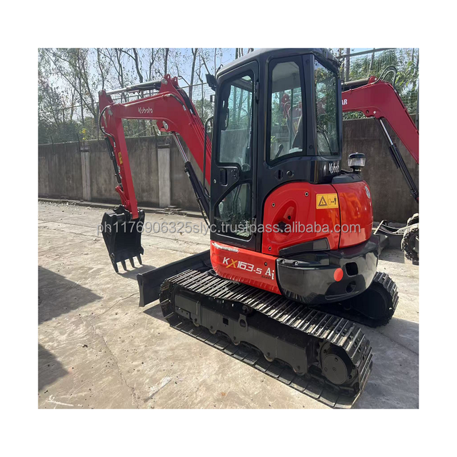 Used KX163-5 6TON Crawler Excavator 2024 Model for Engine 0.2m Bucket 500 Hours Gear Core with Breaking Hammer Attachment
