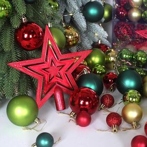 Juego <span class=keywords><strong>de</strong></span> 101 Piezas <span class=keywords><strong>de</strong></span> Nuevas Bolas <span class=keywords><strong>de</strong></span> <span class=keywords><strong>Navidad</strong></span> Decorativas, Adornos <span class=keywords><strong>para</strong></span> Árbol, Bolas Brillantes, Mate y Huecas con <span class=keywords><strong>Esferas</strong></span> <span class=keywords><strong>de</strong></span> Plástico Transparente y Bolas <span class=keywords><strong>de</strong></span> Espuma - Product Image 3