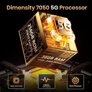 Teléfono Resistente FOSSIBOT F113 5G Android 15, 36GB RAM, 256GB Almacenamiento, Pantalla de 6.78 Pulgadas 120Hz, Cámara de 50MP - Product Image 3