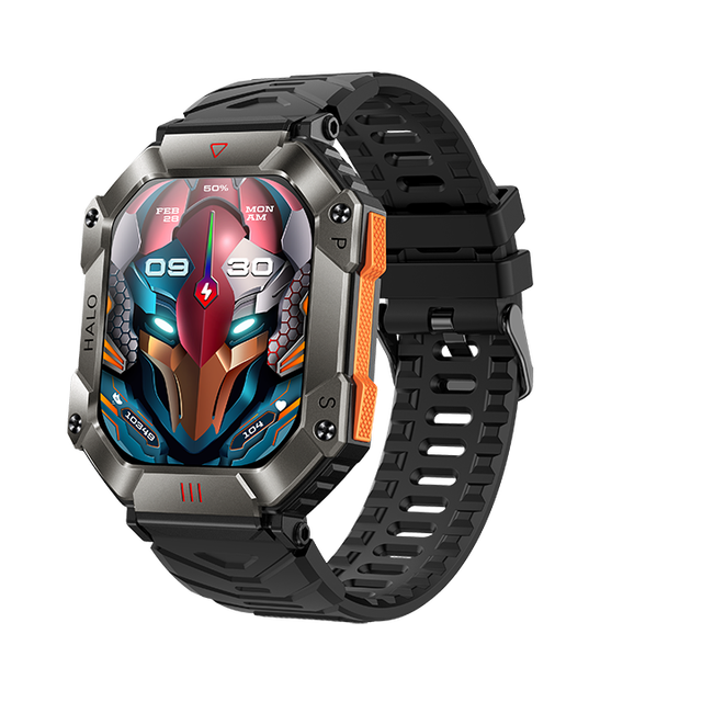 KR80 Men's Smart Watch IPS Touch Screen GPS Navigation Heart Rate Tracker IP67 for Outdoor Sports Fitness BT Call Blood Oxygen