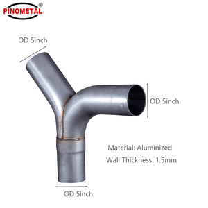 Kenworth için 5 inç alüminize egzoz Y boru 2-viraj - Product Image 2