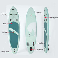 Planche à pagaie gonflable en PVC pour sports nautiques en plein air, planche de surf SUP avec accessoires gratuits