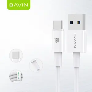 Bavin Cb253热卖1m 1.2m 2m安卓多功能Usb充电器电缆C型聚氯乙烯标准微型Usb充电电缆