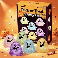 Jouet anti-stress en caoutchouc souple en forme de fantôme d'Halloween, à presser et à caresser, pour la décompression, ensemble cadeau, Molasses Squishy, pour l'exportation