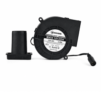 Ventilateur Soufflant Mini Turbo 9733 12V 24V DC 2.4A WKH 1012SH pour Refroidissement, Ventilation Industrielle, Bricolage, Aide à l'Enflation de Barbecue au Charbon, Dispositif d'Inflation