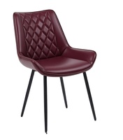 Chaise de salle à manger luxueuse moderne, chaise de salle à manger de luxe moderne, mobilier de restaurant, chaises rouges