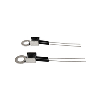 Pemasangan permukaan cincin Lug Thermistor 1K ~ 100K NTC Sensor suhu kawat 25mm untuk pendingin udara rumah