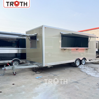 Remorque de cuisine mobile commerciale essentielle Truth Fan Zone pour bière et nourriture, remorque de camion-restaurant remorquable aux États-Unis à vendre