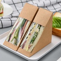 Dossiers en papier kraft jetables personnalisés avec logo imprimé, en matériaux recyclés, pour contenants de restauration rapide à emporter, poulet frit, nuggets