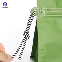 Sacs d'emballage VMPET personnalisés imprimés en héliogravure, écologiques, résistants à l'humidité, de qualité alimentaire, avec valve, fond plat et fermeture éclair supérieure pour chewing-gum
