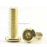 Harga Pabrik Langsung  Sekrup Hex Socket Profil Ultra Rendah M2 M6 Grosir Mesin Sekrup Baja Tahan Karat 304 Pemasok
