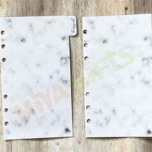 Mármol personalizado 12 divisores de tabulación de papel mensual papel laminado guión tabulado planificador agend divisor - Product Image 4
