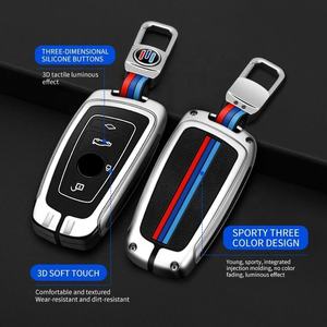 Nouvelle conception de coque de clé de voiture en alliage de zinc et silicone pour BMW X5 X6 E46 E60 E63 E65 X6 E83 <span class=keywords><strong>E85</strong></span> E90 E92 - Product Image 1