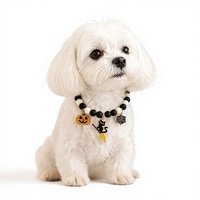 Kalung Hewan Peliharaan Motif Labu Halloween, Ornamen Kucing Lucu, Ornamen Anjing untuk Liburan
