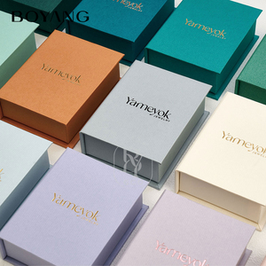Boîte cadeau en carton en forme de livre, couleur personnalisée Boyang, pour bijoux, avec logo - Product Image 6