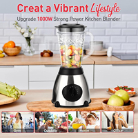 Mixeur-broyeur chauffant commercial haute performance pour smoothies, appareil électroménager portable