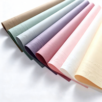 Papier d'emballage 3D gaufré Rose pour bouquets, matériaux floraux pour bouquets de fêtes, papier d'emballage pour fleurs, papier d'emballage coréen pour fleurs