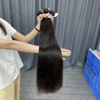 Lots de Cheveux Humains Raides de Qualité Supérieure Grade 8A, Double Trame, Cheveux Bruts Vierges à Cuticules Alignées, Cheveux Brésiliens Vierges en Gros