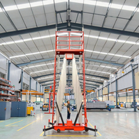 Plateforme élévatrice mobile hydraulique à double colonne et mât unique en alliage d'aluminium de 10 m, petit élévateur