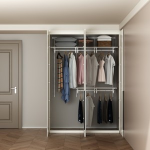 Metal Closet Shelf Organizer Small Corner <strong>Wardrobe</strong> <strong>Wardrobe</strong> <strong>Insert</strong> - Product Image 2